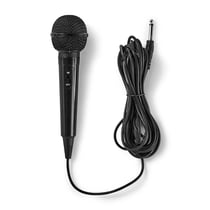 Nedis Microphone Filaire Cardioïde avec Interrupteur et Câble Noir