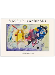 Affiche Vassily Kandinsky Yellow-Red-Blue | A3 : 29,7x42cm