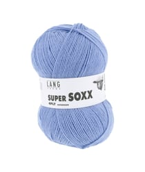 Pelote à tricoter SUPER SOXX 4 fils - 100 Gr - Lang Yarns - La laine à chaussettes incontournable 0021 Bleu