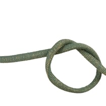 Bobine 25m cordon tresse métallisé vert/or 6mm