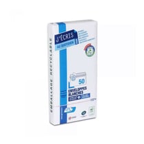 Enveloppes - Blanche - DL - 110x220mm - Auto adhésive - Paquet de 50 - GPV