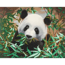 Tableau Broderie Diamant Crystal Art 40x50cm Panda