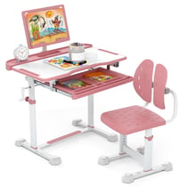 Ensemble de bureau et chaise pour enfant 80 x 50 x 83-99