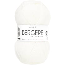 Pelote de laine - Blanc - 50% Laine 50% acrylique - Bergère de France - Idéale 4