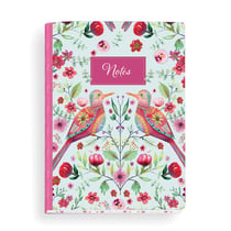 Carnet de notes à couverture souple Floral Folk - A5 - 160 pages - Hirondelles & Cie