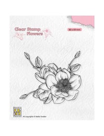 Tampon transparent fleur de magnolia NELLIE SNELLEN