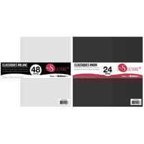 72 papiers Scrapbooking Noir + Blanc - 300g/ m²