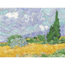 DMC - Kit Point de Croix Champs de Blé avec Cyprès Van Gogh National Gallery