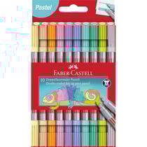 Feutres - Double pointe - 10 couleurs pastel - Coloriage - Enfant/Adulte - Faber-castell