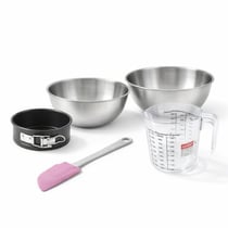 Set pâtisserie avec mini moule à manqué 12 cm, 2 bols à mixer, verre mesureur et spatule Zenker