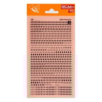 Lettres alphabet et Chiffres Transfert Noir 3mm Police serrée