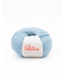 Pelote à Tricoter Phildar Phil Caresse - Douceur et Facilité d'Entretien pour Toute la Famille Bleu (GLACIER)