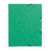 Chemise à élastique sans rabat carte lustrée 350gm2 - A4 - Vert - x 50 - Exacompta