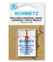 Aiguille triple universel - Dimension 2,5/80 - 130/705 H DRI - 1 pces - SCHMETZ Jaune