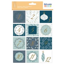 Stickers carrés pour Calendrier de l'Avent - Végétaux
