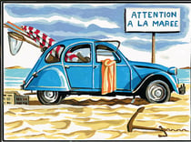 Canevas Pénélope Antique Attention à la marée 30x40cm