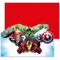 6 Invitations Avengers Infinity Stones