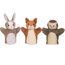 Marionnettes Écureuil, Lapin et Hérisson
