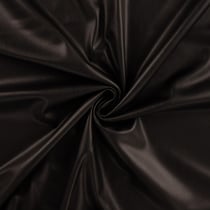 Tissu Simili Cuir Britney Stretch envers doudou uni Noir
