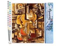 Peinture par Numéro Figured'Art - Picasso Violon et Raisins - Kit de Loisir Créatif DIY Numéro d'Art Complet - 40x50cm sans châssis en bois