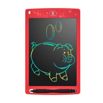 Tablette Graphique Enfant 8.5 Pouces Écran Couleur Légère Et Portable Verte Rouge YONIS