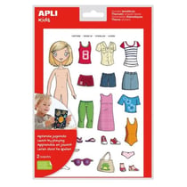 Apli Agipa - Gommettes S'habiller (fille) x 37