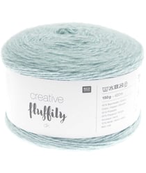 Coton à tricoter Creative FLUFFILY - 150 GR - Rico Design 21 bleu clair
