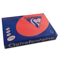 Ramette de papier - A4 - Rouge cardinal - 120g - Impression - 250 feuilles - Clairefontaine Trophée