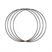 Lot de 4 anneaux en métal - Ø 30 cm x 3 mm - Noir - Vaessen Creative