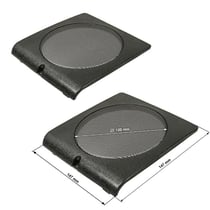 Grille haut-parleur porte avant VW Golf II Jetta II - Noir - 130 mm