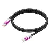 LinQ Câble Lightning vers USB-C de Charge Rapide 35W avec Écran LED 1.2m Violet