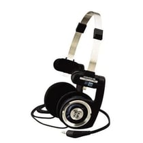 Casque audio pliable KOSS PortApro - Filaire - Noir - Jack 3,5 mm