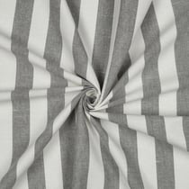 Tissu Coton Fil teint Suzy rayures Sauge sur fond Blanc
