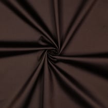 Tissu Satin de Coton uni Marron chocolat