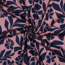 Tissu Viscose stretch imprimé Rosella Mauve