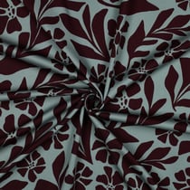 Tissu Viscose stretch imprimé Rosella Vert sauge
