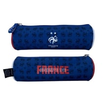 Trousse scolaire ronde FFF Équipe de France - Polyester - 22 x 8 cm
