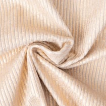 Tissu Velours d'ameublement côtelé Emy uni Champagne