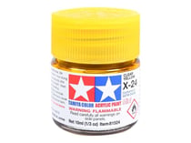 Mini pot de peinture acrylique 10 ml pour maquette T2M - X24 jaune transparent 81524
