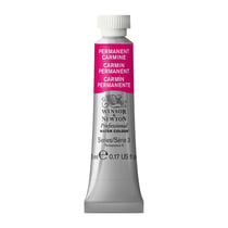 Tube de 5 ml - Peinture aquarelle Winsor & Newton - Carmin permanent n°479 - Extra fine - Transparent