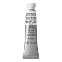 Tube de 5 ml - Peinture aquarelle Winsor & Newton - Blanc de titane (blanc opaque) n°644 - Extra fine - Opaque