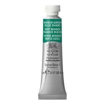 Tube de 5 ml - Peinture aquarelle Winsor & Newton - Vert Winsor (ombre bleue) n°719 - Extra fine - Transparent