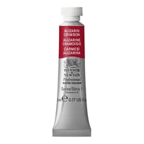 Tube de 5 ml - Peinture aquarelle Winsor & Newton - Alizarine cramoisie n°004 - Extra fine - Transparent