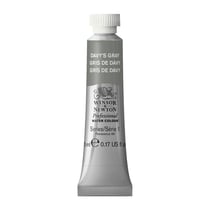 Tube de 5 ml - Peinture aquarelle Winsor & Newton - Gris Davy n°217 - Extra fine - Semi-opaque