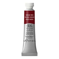 Tube de 5 ml - Peinture aquarelle Winsor & Newton - Rouge indien n°317 - Extra fine - Opaque