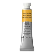 Tube de 5 ml - Peinture aquarelle Winsor & Newton - Jaune indien n°319 - Extra fine - Transparent