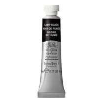 Tube de 5 ml - Peinture aquarelle Winsor & Newton - Noir de Fumée n°337 - Extra fine - Opaque