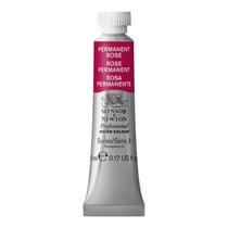 Tube de 5 ml - Peinture aquarelle Winsor & Newton - Rose permanent n°502 - Extra fine - Transparent