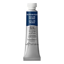 Tube de 5 ml - Peinture aquarelle Winsor & Newton - Bleu de Prusse n°538 - Extra fine - Transparent