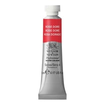 Tube de 5 ml - Peinture aquarelle Winsor & Newton - Rose doré n°576 - Extra fine - Transparent